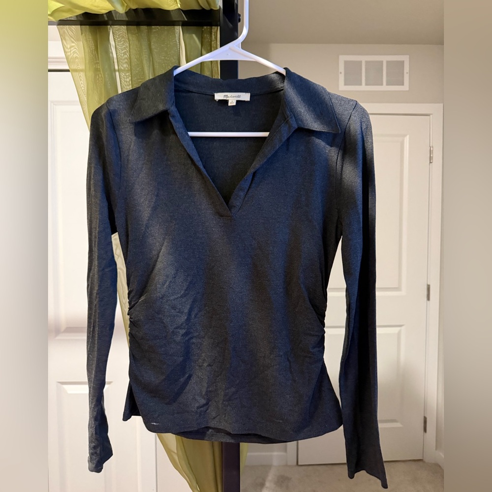 Madewell Grey Button Down Shirt